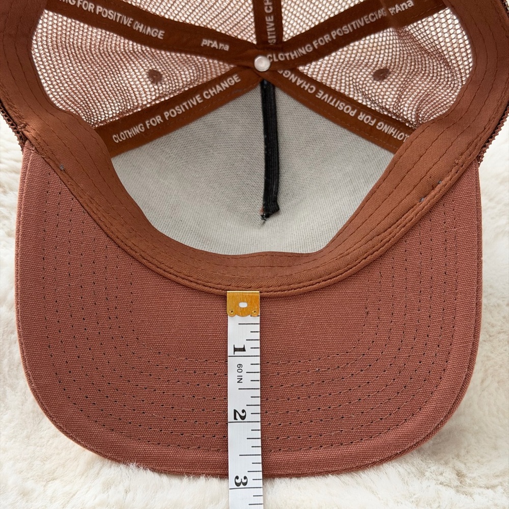 Prana Unisex Roots Studio Trucker Brown and Blue Mash Back Mountain Graphic Cap - Picture 9 of 11